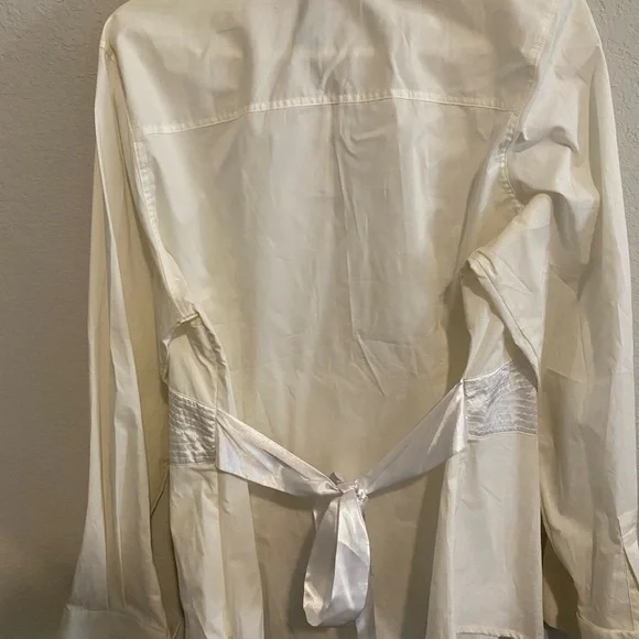 Lane Bryant White Casual Button Down Shirt - Picture 4 of 4
